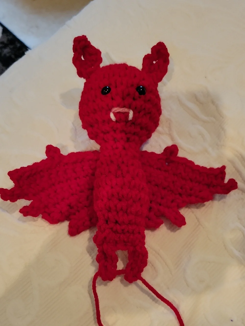 Halloween Red Bat Dangler Spooky Sweet Fun Decorarion Car House Ornament Fall